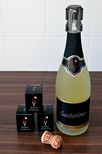 Sektflaschenverschluss Santorino für Sekt und Champagner aus Edelstahl