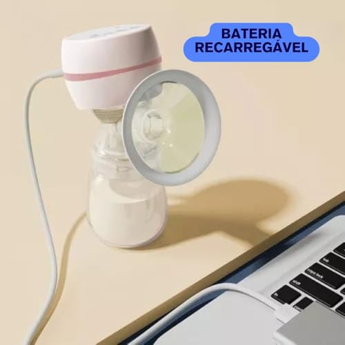 Bomba de Tirar Leite Automática Elétrica Portátil com Tela LED manual, 2 Modos e 9 Níveis de Sucção,