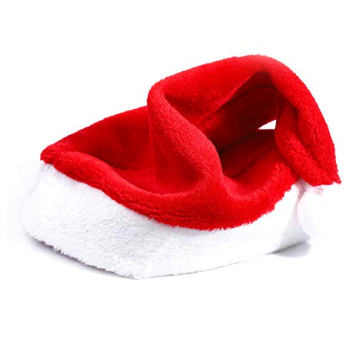 THEUU Novelty LED Light Up Christmas Hat Funny Plush Santa Hat with 24 Colorful Bright Lights New Year Festive Holiday Party Supplies for Adults Kids by THEUU - Used condition - Image 5