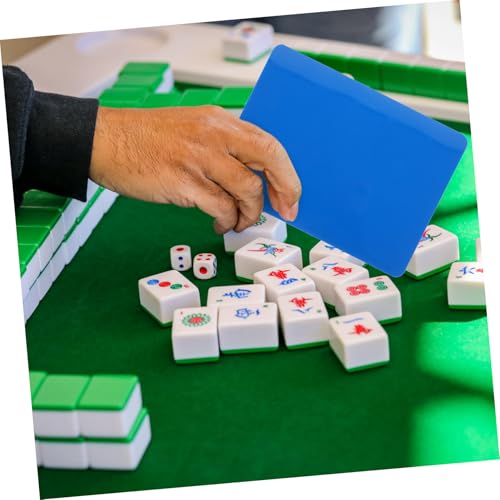Vaguelly 8 piezas máquina automática para barajar Mahjong miniatura 5