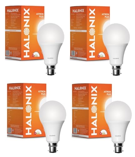Image of Halonix 25W LED Light Bulb | White (6500K) |Energy Efficient| 4kv Surge Protection | High Lumens Per Watt | Pack of 4