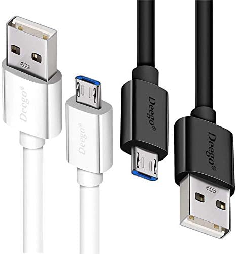 Micro USB Cable,2Pack Extra Long Android Charger Cable 10Ft 6Ft,DEEGO Durable Fast Phone Charger Cord Android USB Charging Cable for Samsung Galaxy S7 S6 S7 Edge S5,Note 5 4,LG G4,HTC,PS4,Camera,MP3