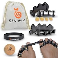 Separadores de Dedos Barefoot, Kit de separador de dedos pie + Espaciadores de dedos del pie + Banda Anti-Juanetes + pelota masaje fascia plantar, 0% BPA.