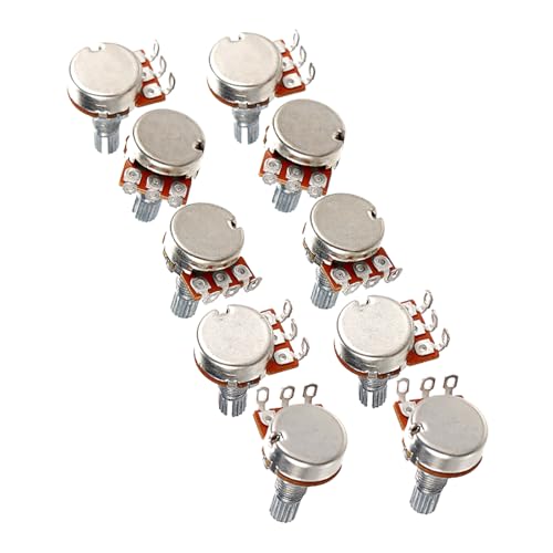 Potentiomètre A500K guitare pour un contrôle fluide du volume - Lot de 10 pièces
