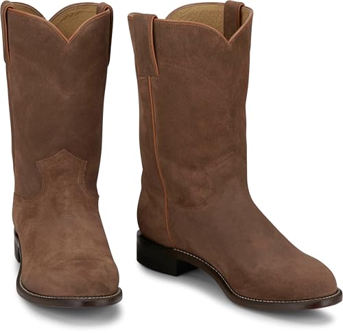 Justin Wes 10" Suede Roper Men's Western Boots - Durable Style Footwear for Everyday Comfort and Classic Ranch Look2