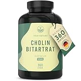 TRUE NATURE Cholin Kapseln - 1125mg pro Tagesdosis - 360 Kapseln