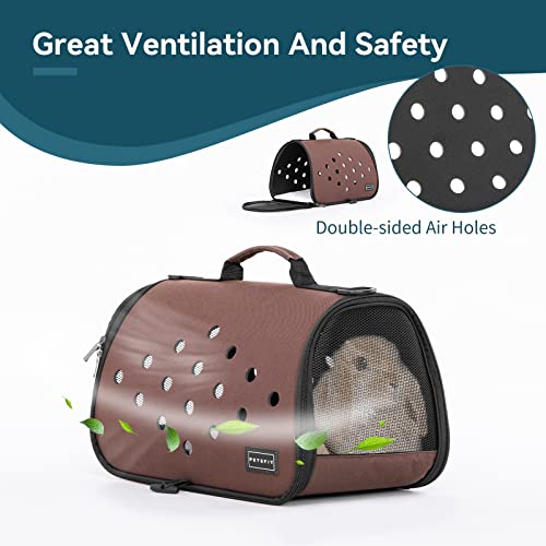 Petsfit 16 X 9 X 9 Inches Rabbit Carrier, Portable Bunny Carrier With Ventilation Holes, Guinea Pig Carrier For Small Animals, Chinchilla, Hedgehog, Squirrel #TOP2