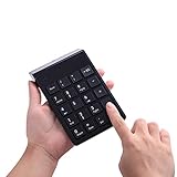 19 touches pleine grandeur : avec touche de raccourci qui peut ouvrir directement la calculatrice d'ordinateur. Le clavier multi-fonctions 19 touches sans fil pour ordinateur portable est plus unique que la plupart des claviers.