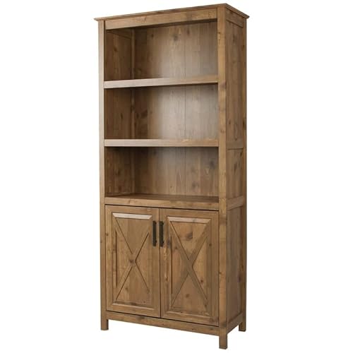Saint Birch Houston 2-Door Open Shelves Bookcase #TOP3