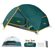 Camping Tent 1/2 Person Tents Windproof Portable Adults Tents for Camping Hiking Backpacking Traveling Easy Set up