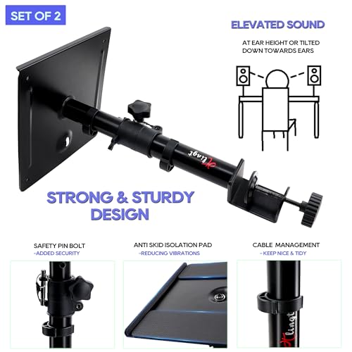 Tlingt TSP106 Studio Monitor And Speaker Stand Pair thumb #3