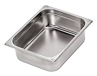 Paderno World Cuisine Hotelpfanne, 20 7/8 Zoll x 12 3/4 Zoll, Edelstahl, 1/1 (Tiefe: 3,8 cm)