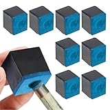 PBAHAUP Scatola da Gesso Biliardo con 8 Pezzi, Gessetti Professionali per Stecche ad Alta Aderenza e Lunga Durata, Set Completo per Appassionati e Tornei