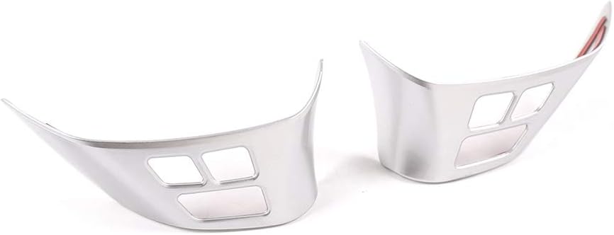 for BMW X1 E84 2010-2013 ABS Chrome Car Steering Wheel Button Frame for BMW E90 E92 3 Series 2005-2012 Accessories (Silver)