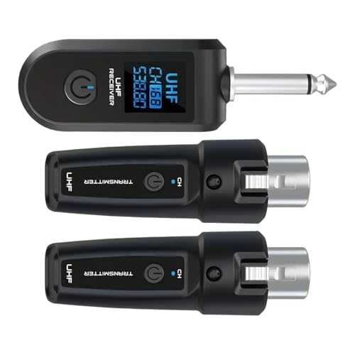 Adaptador de micrófono inalámbrico convertidor de micrófono para TV y guitarra