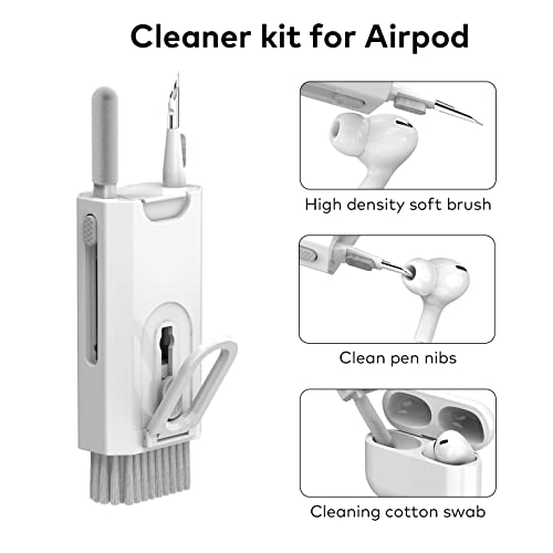 Image of 8-in-1 Electronic Cleaner kit- Portable Cleaning kit for Airpods /Earbuds /Phone /Camera /Watch /Laptop,with Cleaning Pen and Spray Bottle,Multifunctional Cleaning Tool