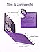 Mymazn Car Registration and Insurance Card Holder, PU Leather Insurance and Registration Holder with Magnetic Closure, Car Document Holder For Driver's License & Essential Documents, Purple