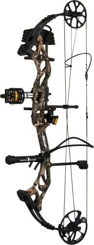 Bear Archery Prowess Ready to Hunt Compound Bow Package for Women and Youth, Right Hand, Mossy Oak Break Up Country DNA
