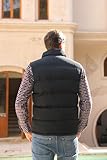 Allthemen Mens Lightweight Gilet with Zipper Solid Color Warm Autumn and Winter Coat with Pockets Sleeveless Black M - Image 6
