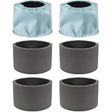 Fette Filter - 199827-4 Pre‑Filter Set Compatible with Makita Portable Wet/Dry Dust Extractor Vacuum model XCV11Z includes 2 Cloth Pre Filters & 4 Damper Filters. Compare to Part # 199827-4,1998274