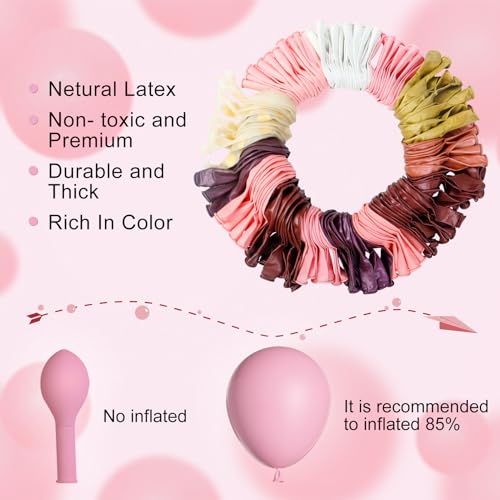 Amandir 162Pcs Burgundy Balloon Garland Arch Kit - image 4