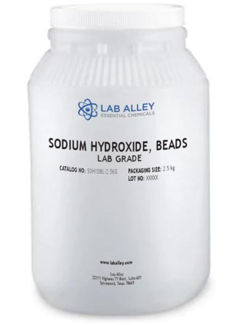 Sodium Hydroxide Beads Lab Grade-2.5kg