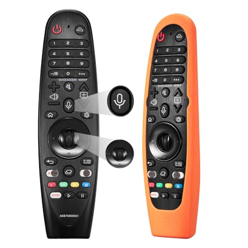Mando a distancia con cubierta para LG AKB75855501 compatible con OLED QNED NanoCell Webos TV Voice and Pointer Function Replace MR18BA MR650A AN-MR20GA MR19BA