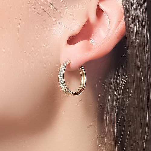 ToHeart Gold Huggies Earrings for Women Small Gold Hoop Earrings2