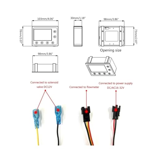 Flowmeter indicator sensor avec contrôleur d'eau digital et capteur de débitmètre quantitatif - 4