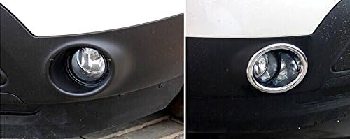 ITrims Car Accessories for Ford Explorer 2011-2014 ABS Chrome Front & Tail Rear Back Fog Light Lamp Cover Trims 4PCS