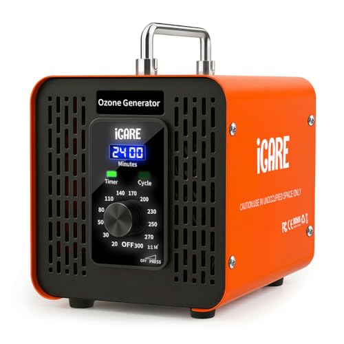 Ozone Generator 60,000mg/h, High Capacity Ozone Machine with 120 Min Timer & Cycle Mode, Ozone Odor...