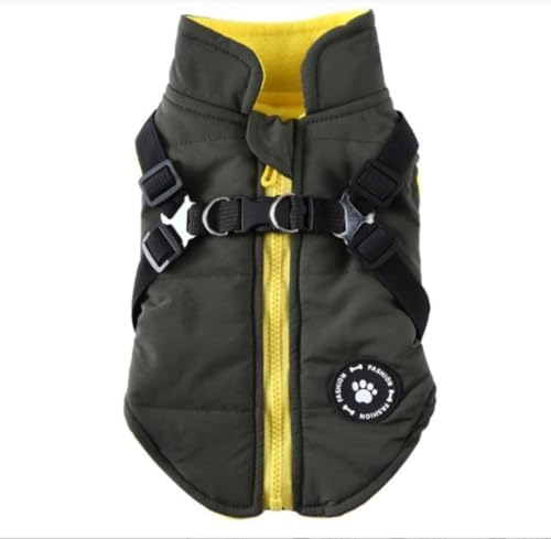 Sailozai ���p�̓~�p�R�[�g�ɂ́A�p�b�h����̃x�X�g�A�n�[�l�X�A���̑��̓~���ߗނ��܂܂�܂��A�g�����A����ŁA���^�����璆�^���ɓK���Ă��܂� (�O���[��,L)