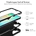 Jiunai for Samsung Galaxy A06 Case Heavy Duty Port Cover Protection Dual Layer Shockproof Drop Tested Pocket Friendly Matte Tough Cover Phone Case for Samsung Galaxy A06 6.7'' 2024 Women Men Black