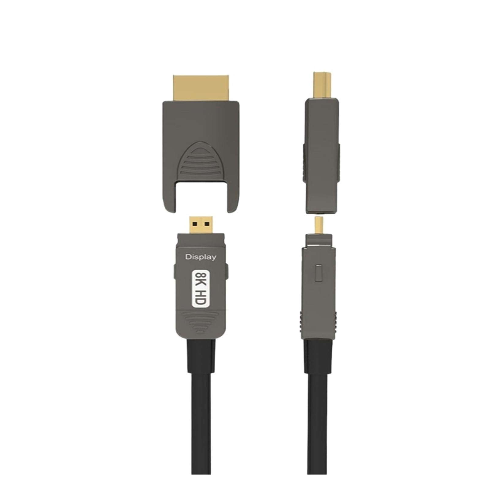 Cavo In Fibra Ottica HDMI 2.1 8K Staccabile Tipo A + D Attiva A 60Hz 4K A 120Hz 48Gbps for RX 7900/7800 RTX 4090/4070(15m)