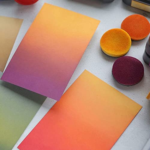 Ink Paints Mixing Blending Tool Mini Round Foam Refills, for Scrapbooking Craft, Control of Ink Placement, No More Inky Fingers Ink Blending Tool with Spare Pads for Rubber Stamping & Scrapbooking
