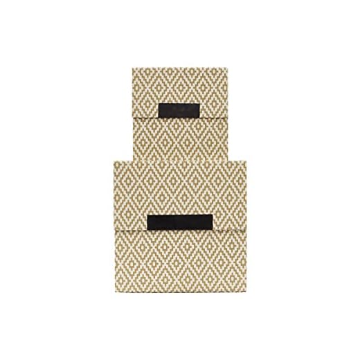 House Doctor Förvaring med lock, Rhomb, Beige