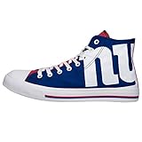 NFL Mens High Top Big Logo Canvas Shoe - Mens, New York Giants, Medium