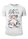 100% algodón. Batman Retro Comic Batman Villains - Camiseta para hombre, diseño de Batman, color blanco Blanco S