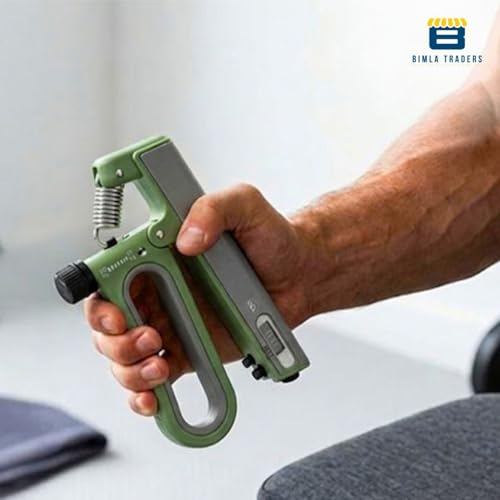 Image of CRAE Hand Gripper with Counter - Adjustable Grip Strengthener, 120 KG Capacity for Forearm, Wrist & Finger Workout Men & Women (Green)