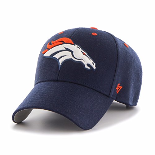 '47 NFL Denver Broncos MVP Adjustable Hat, One Size, Light Navy