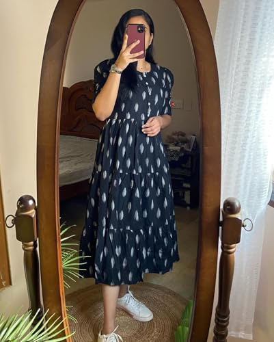 Image of Women's Rayon Printed Anarkali Kurta for Women and Girls, Regular Wear