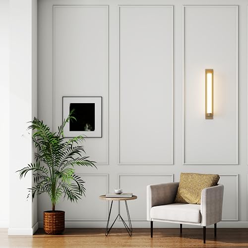 Image of Pangda Peel and Stick Wall Molding Kit, 3D Premade Accent Molding Wainscoting Panel for Interior Wall Moulding Decor, Ready to Assemble Wainscoting Accent Panel(3 Set,24 x 72 in)