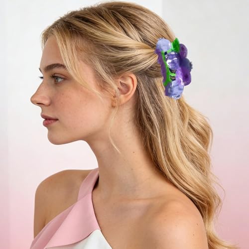 Set de 2 pinzas para el cabello con diseño de frutas miniatura 5