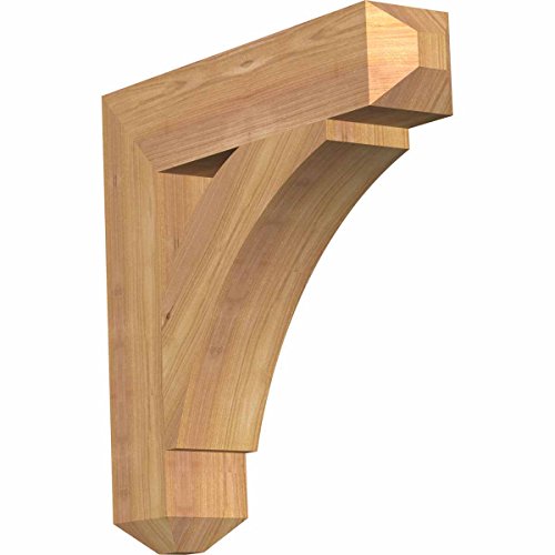 Tech Deals 🔥 Ekena Millwork BKT04X18X18THR04SWR Thorton Craftsman Smooth Bracket, 3.5" Width x 18" Depth x 18" Height, Western Red Cedar