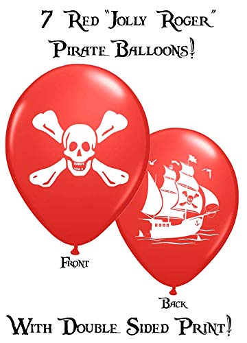 Pirate Party Favors - 36 Caribbean Pirates Latex Balloons - Pirate Party Supplies - Great For Pirate Themed Parties! #TOP2
