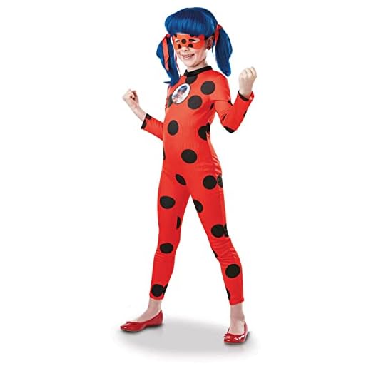 Rubies - Disfraz clásico de Ladybug New Tikki (niño), talla 13-14 años