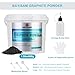 1.5LBS Pure Graphite Powder,3000 Mesh Microfine Dry Graphite Lubricant Powder for Locks,Pinewood Cars,Bearings,Reels,Sketches, Paintings