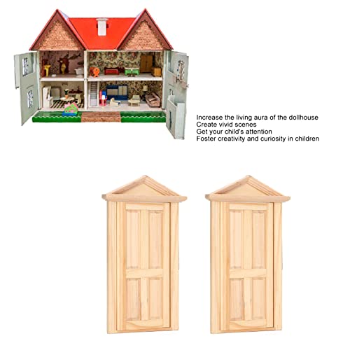 Christmas Fairy Door 1:12 Scale 1: 16 Scale Miniature Wooden Fairy Door For Wall Elf Dollhouse Wall Tiny For Fairy Tale Education Learning Diy Craft For Kid #TOP7
