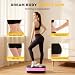 Vibration Plate Training Machine,Vibration Fitness Trainer with Remote Control,Includes 2 Resistance Bands,Home Exercise Platform for Full Body Workout,Muscle Activation and Balance Training (Pink)