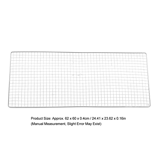 Malha de arame para churrasco 24.4x10.2in ao ar livre malha para churrasco de aço inoxidável esteira